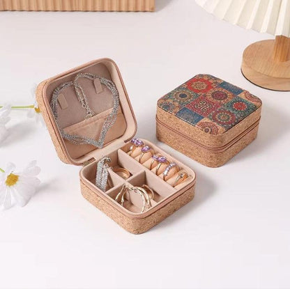 코르크 주얼리 파우치 케이스 (1팩 6개) (쇼룸) Cork Jewelry Travel Case（6 pcs per pack）