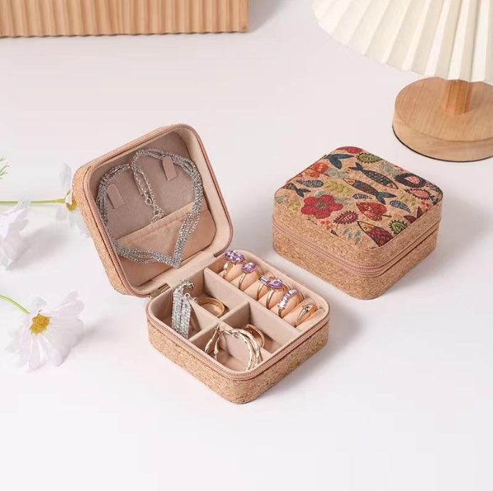 코르크 주얼리 파우치 케이스 (1팩 6개) (쇼룸) Cork Jewelry Travel Case（6 pcs per pack）