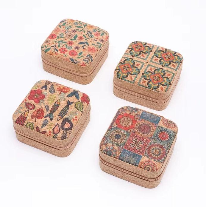 코르크 주얼리 파우치 케이스 (1팩 6개) (쇼룸) Cork Jewelry Travel Case（6 pcs per pack）