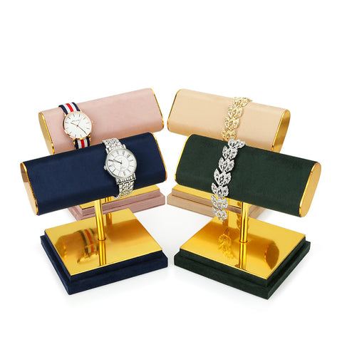 금도금 스웨이드 팔찌 스탠드 Gold Metal Suede Bangle/Bracelet Stand