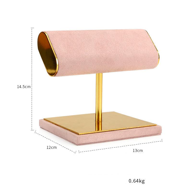 금도금 스웨이드 팔찌 스탠드 Gold Metal Suede Bangle/Bracelet Stand