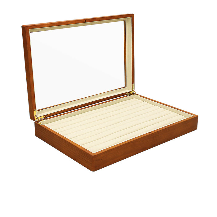 Cheerish Wooden Showcase Trays (Hinged Transparent Lid)