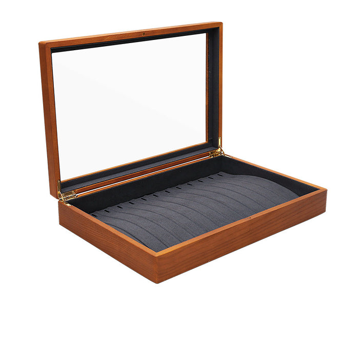 Cheerish Wooden Showcase Trays (Hinged Transparent Lid)