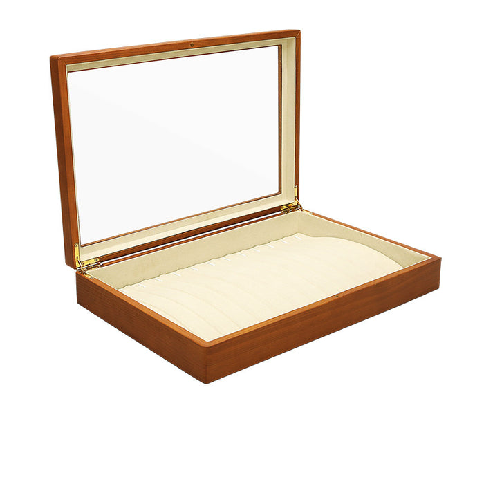 Cheerish Wooden Showcase Trays (Hinged Transparent Lid)