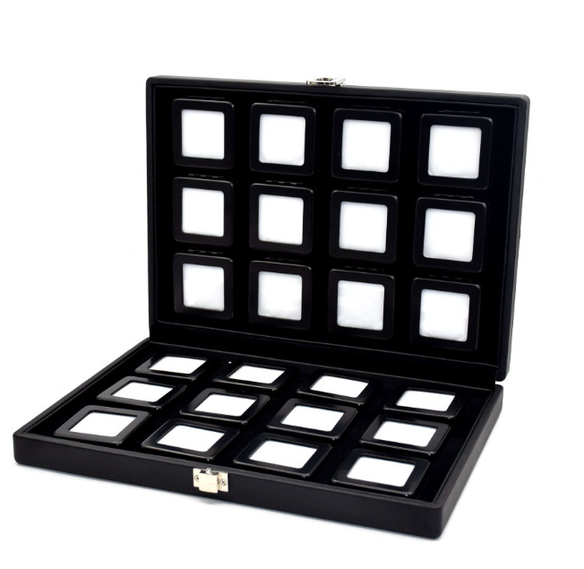Portable PU Travel Case Hold Gem Boxes
