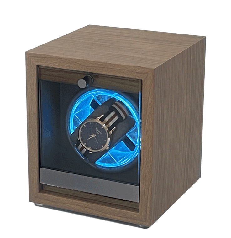 호두 나무 프레임 시계 와인더 케이스 Walnut Wood Frame Watch Winder Box